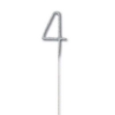 SPARKLER,Numeral 4 H/pk 7in