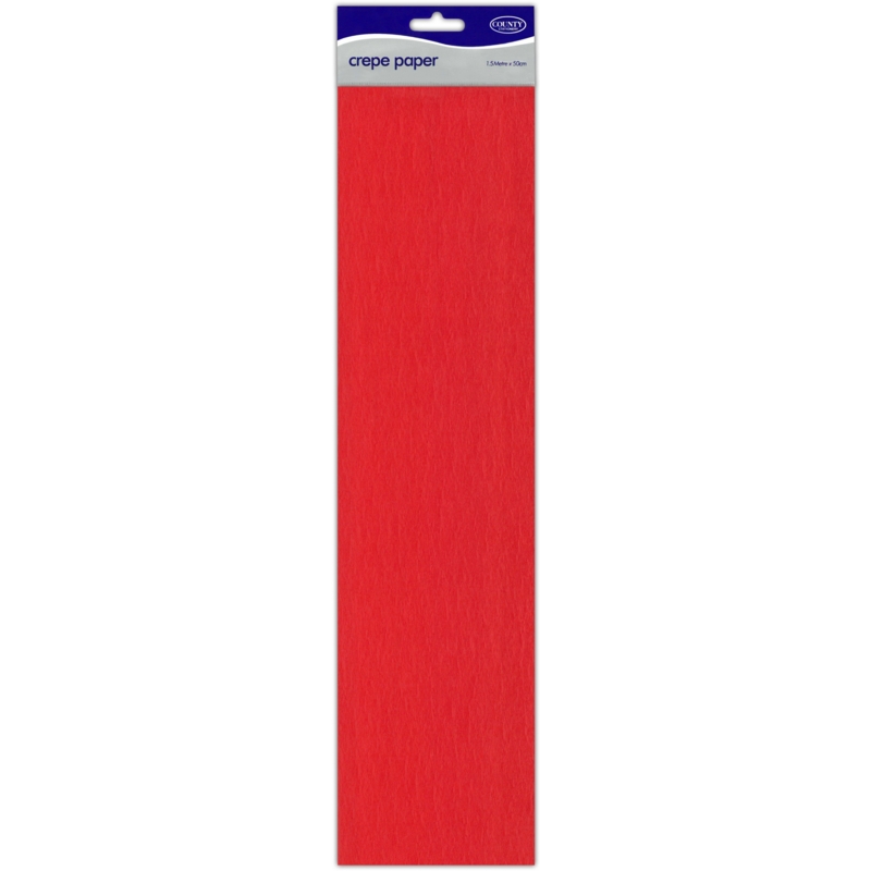 CREPE PAPER,Red 40% 1.5m H/pk