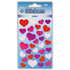 STICKERS,Laser Hearts