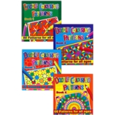 COLOURING BOOK,Doodle Colouring Patterns 4 Asst.