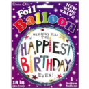 BALLOONS,Birthday Text Helium Foil
