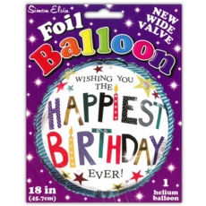 BALLOONS,Birthday Text Helium Foil