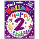 BALLOONS,Age 2 Unisex Helium Foil