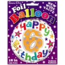 BALLOONS,Age 6 Unisex Helium Foil