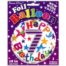 BALLOONS,Age 7 Unisex Helium Foil