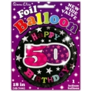 BALLOONS,Age 50 Female Helium Foil
