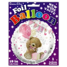 BALLOONS,Baby  Girl Helium Foil