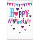 GREETING CARDS,Happy Anni.6's Hearts & Text