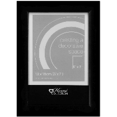 PHOTO FRAME,5x7 Square Black Frame, Glass Insert