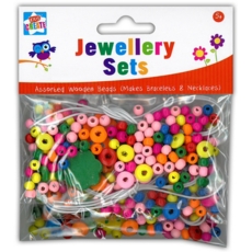 JEWELLERY SET,Wooden Beads H/pk