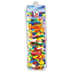 BALLOONS,Pkt 15's Clip Strip