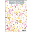 GIFT WRAP PACKETS,Hearts H/pk