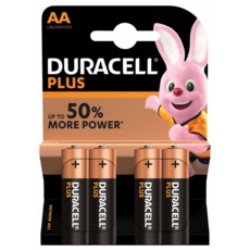 DURACELL Batteries AA 4's I/cd