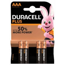 DURACELL Batteries AAA 4's I/cd