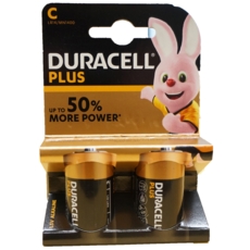 DURACELL Batteries C 2's I/cd