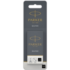 CARTRIDGE REFILLS,Permanent Black 5's I/cd Quink Parker