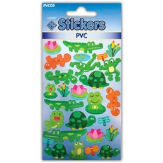 STICKERS,PVC Frogs