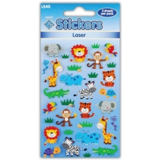 STICKERS,Laser Comic Animals