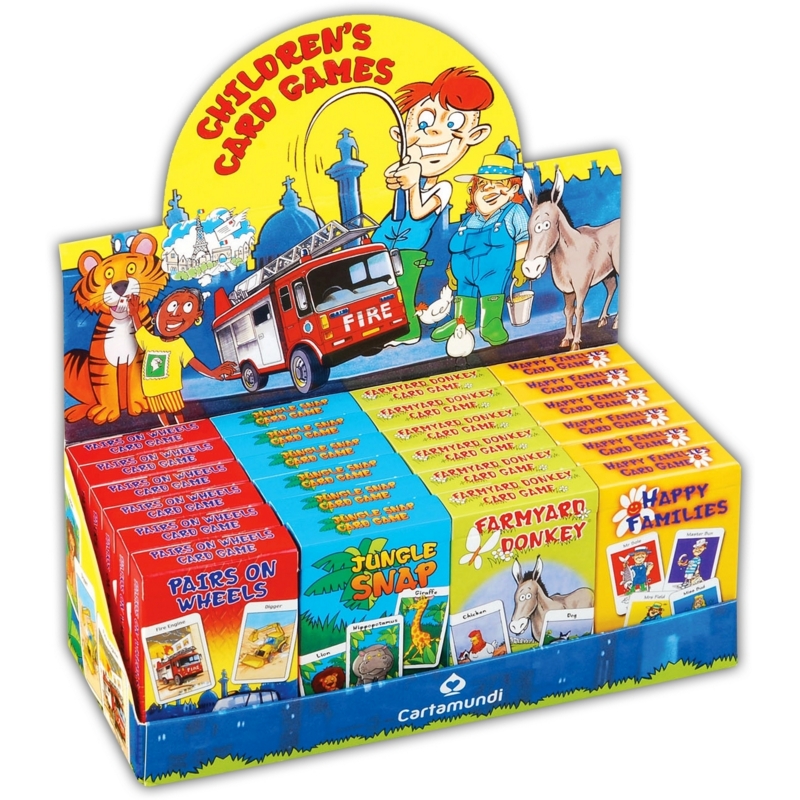 CARD GAMES,Childs 4 Asst. Snap,Donkey,Pairs & H.Families