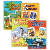 CARD GAMES,Childs 4 Asst. Snap,Donkey,Pairs & H.Families