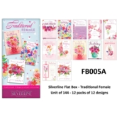 SILVERLINE FLAT BOX, Open Birthday Trad Female 144