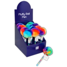 BALL PEN,Fluffy Ball Rainbow CDU