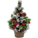 XMAS TREE,Dressed/Snow Tipped in Pot 45cm