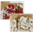 PRESENT TOPPER SET,Wooden 10 Pack (Was 4.99)