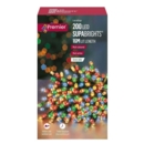 LIGHTS,LED Supabrights Multi Action Multi Col.200's Boxed