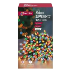 LIGHTS,LED Supabrights Multi Action Multi Col.200's Boxed