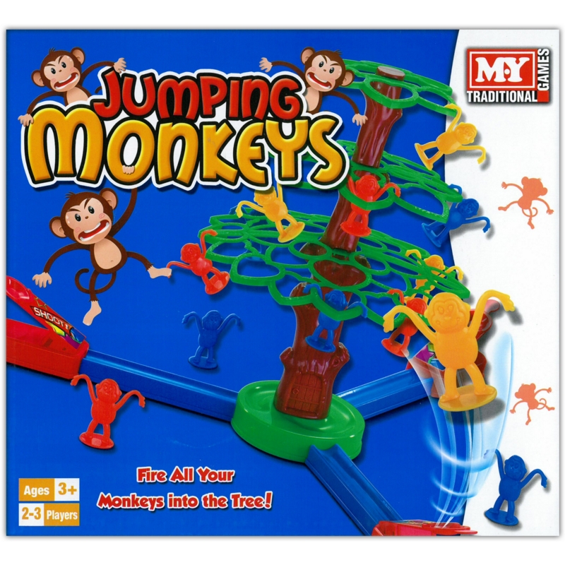 JUMPING MONKEYS GAME,Age 3+ 2-3 Players, 