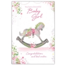 GREETING CARDS,Baby Girl 6's Rocking Horse