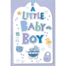 GREETING CARDS,Baby Boy 6's Icons & Text