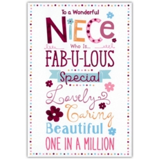 BIRTHDAY CARDS,Niece 6's Text