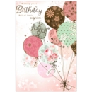GREETING CARDS,Birthday 6's Floral Balloons