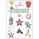 GREETING CARDS,Birthday 6's Sports