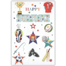 BIRTHDAY CARDS,6's Sports