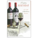 GREETING CARDS,Birthday 6's Wine