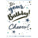 BIRTHDAY CARDS,6's Text & Stars