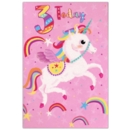AGE 3 CARDS,Female 6's Unicorn