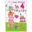 GREETING CARDS,Age 4 Female 6's Birds & Bunting