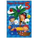AGE 5 CARDS,Male 6's Pirates