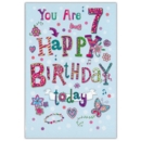 AGE 7 CARDS, 6's Female Childrens Arty
