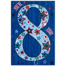 AGE 8 CARDS,Male 6's Stars