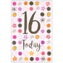 GREETING CARDS,Age 16 Female 6's Patterns &l Text