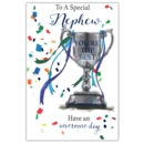 BIRTHDAY CARDS,Nephew 6's Trophy