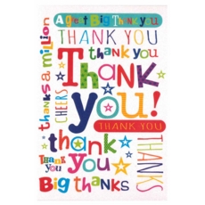 THANK YOU CARDS,6's Text