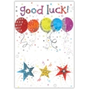 GOOD LUCK CARDS, 6's Balloons & Stars