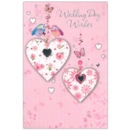 WEDDING DAY CARDS, 6's Birds, Butterfiles & Hearts