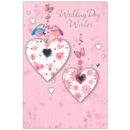 GREETING CARDS,Wedding Day 6's Birds, Butterfiles & Hearts